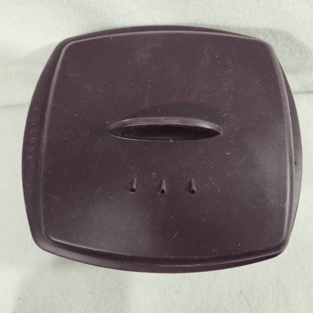 Epicure Steamer Multipurpose Silicone Microwave Cooker Purple With Lid & Tray